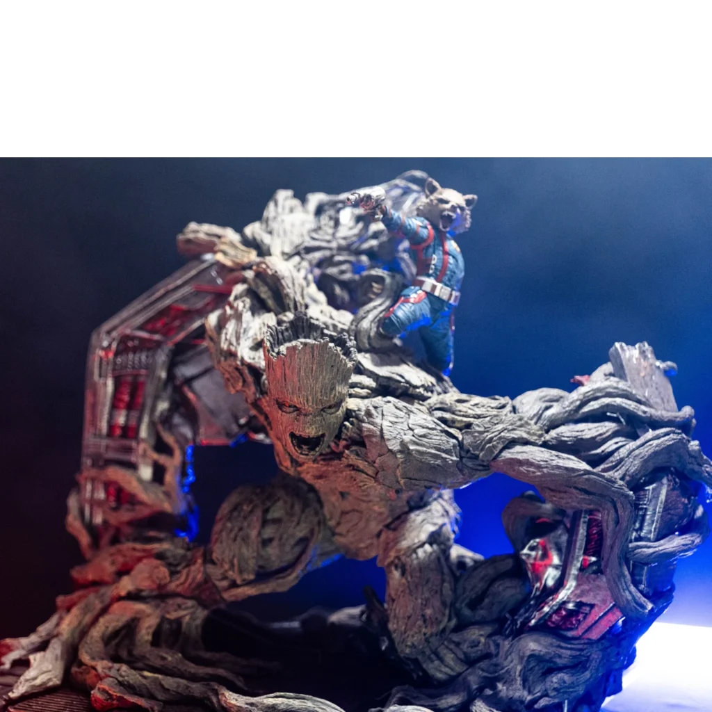 Diorama Groot e Rocket Raccon 1/6