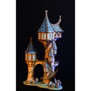 Torre de dados Elfica 80Cm - Pintada a Mão
