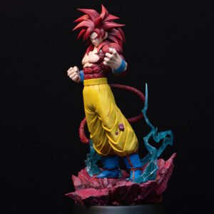 Estátua Goku SSJ4 Dragon Ball  Colecionável Pintada À Mão