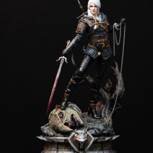 Estátua Ciri The Witcher 4 Escala 1/6 Colecionável Pintada À Mão